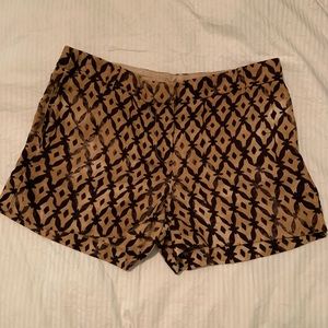 J crew silk and linen shorts